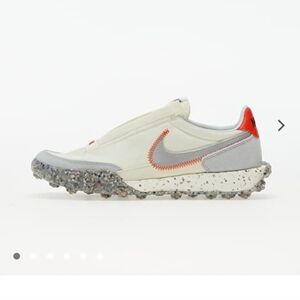 Nike Waffle Racer Crater Coconut Milk/ Metallic Silver Womens 9.5 Running